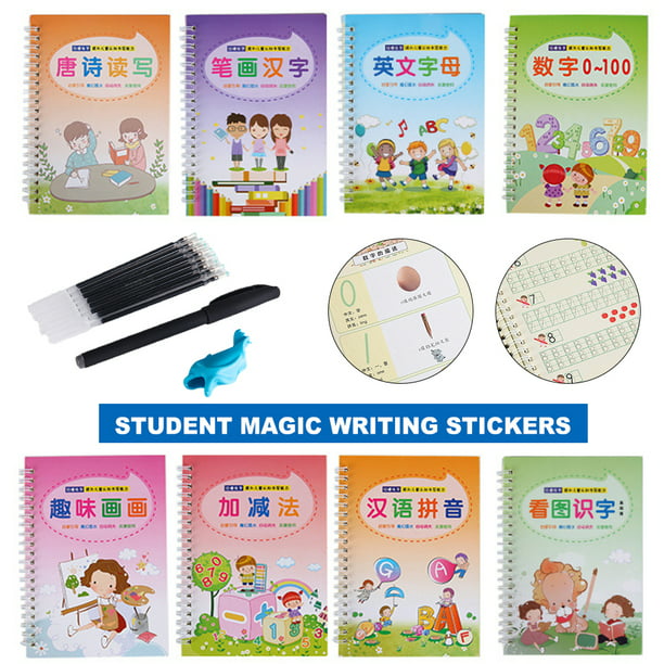 Magic Calligraphy That Can Be Reused Handwriting Copybook Set for Kid Writing 